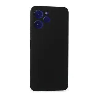Redmi 12 Kılıf Nano içi Kadife Silikon - Siyah