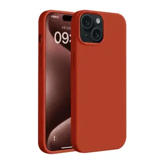 iPhone 15 Plus Kılıf First Silikon - Kırmızı