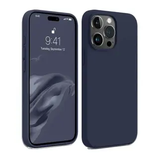iPhone 15 Pro Kılıf First Silikon - Lacivert