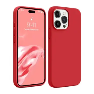 iPhone 15 Pro Kılıf First Silikon - Kırmızı