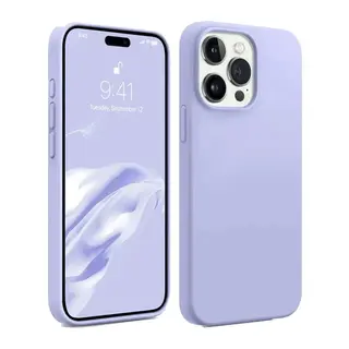 iPhone 15 Pro Max Kılıf First Silikon - Lila