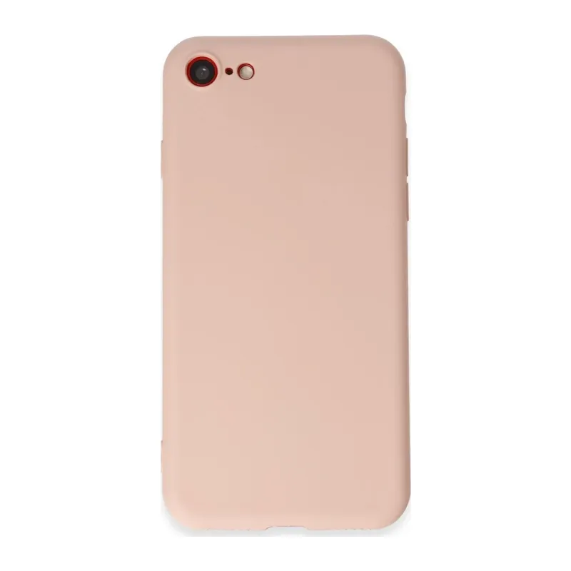 iPhone 7 Kılıf First Silikon - Pudra