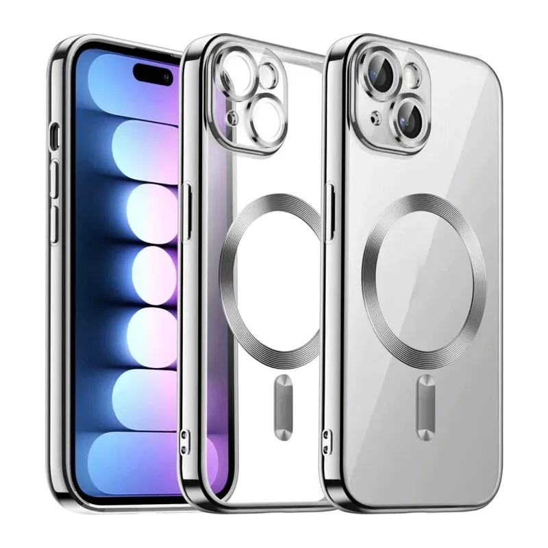 iPhone 15 Kılıf Kross Magneticsafe Kapak - Titan Gri
