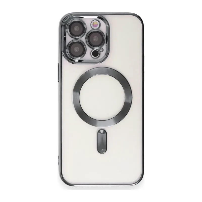 iPhone 15 Pro Max Kılıf Kross Magneticsafe Kapak - Titan Gri