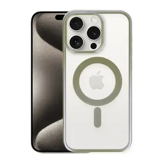iPhone 15 Pro Max Kılıf Erozi Magsafe Kapak - Gri