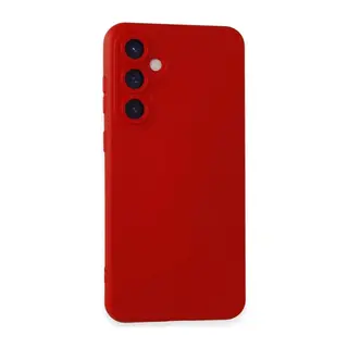 Samsung Galaxy S23 FE Kılıf Nano içi Kadife Silikon - Kırmızı