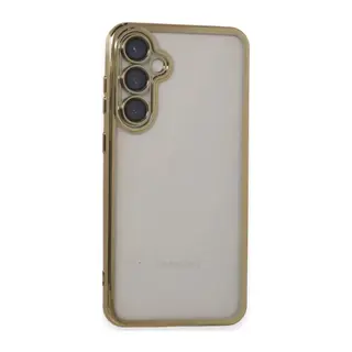 Samsung Galaxy S23 FE Kılıf Lensli Silikon - Gold
