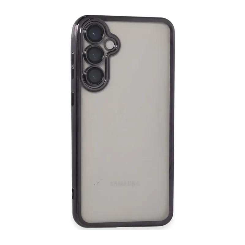 Samsung Galaxy S23 FE Kılıf Lensli Silikon - Mor