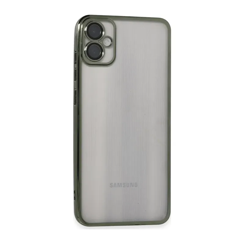 Samsung Galaxy A05 Kılıf Lensli Silikon - Yeşil