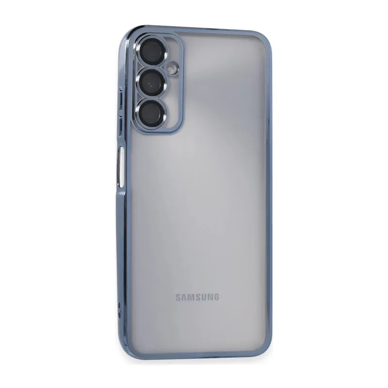 Samsung Galaxy A05S Kılıf Lensli Silikon - Açık Mavi
