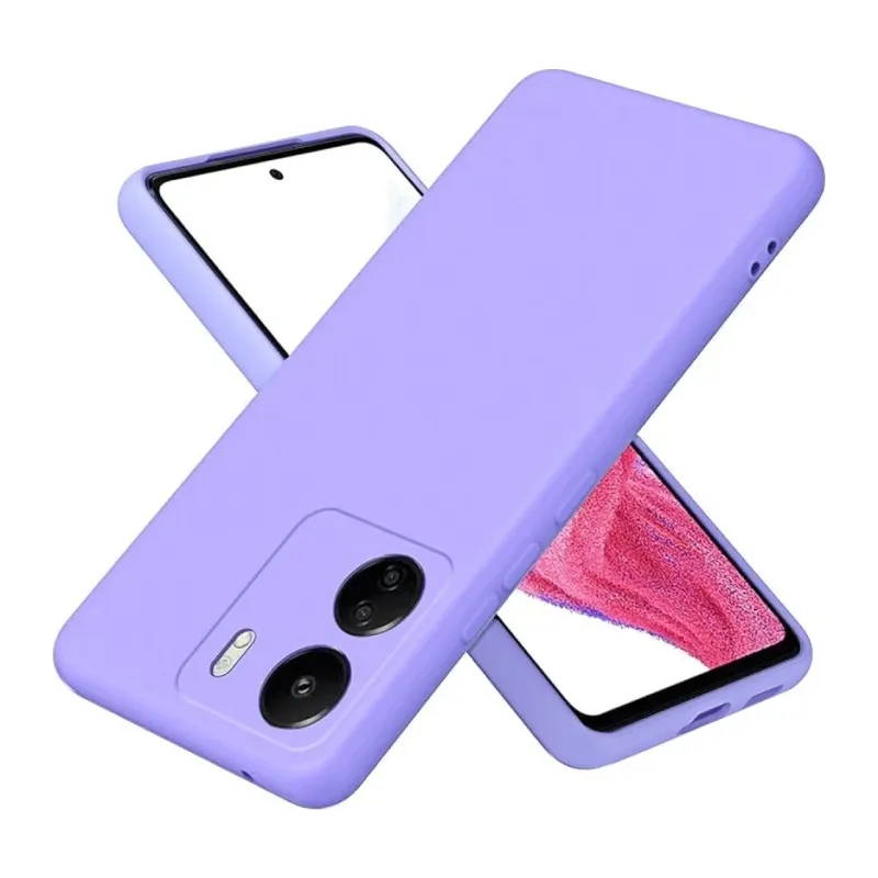 Redmi 13C Kılıf First Silikon - Lila