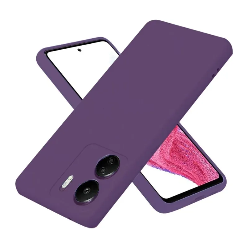 Redmi 13C Kılıf First Silikon - Mor
