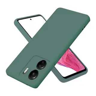 Redmi 13C Kılıf First Silikon - Koyu Yeşil