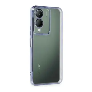 Vivo Y17S Kılıf Lensli Silikon - Açık Mavi