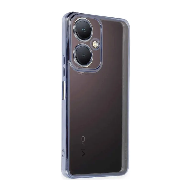 Vivo Y27 Kılıf Lensli Silikon - Açık Mavi