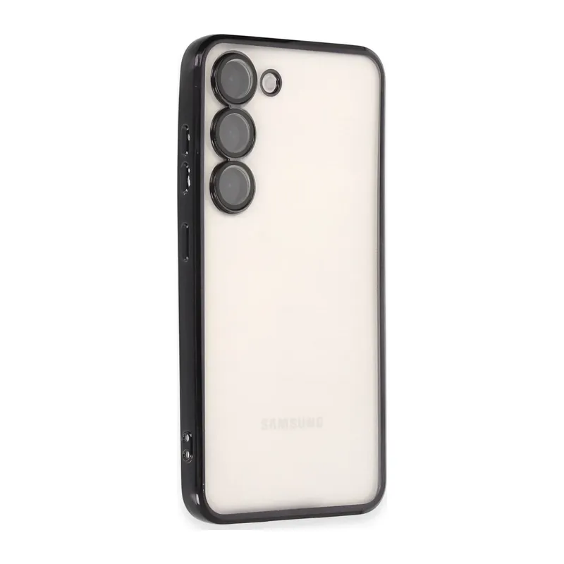 Samsung Galaxy S24 Kılıf Lensli Silikon - Siyah