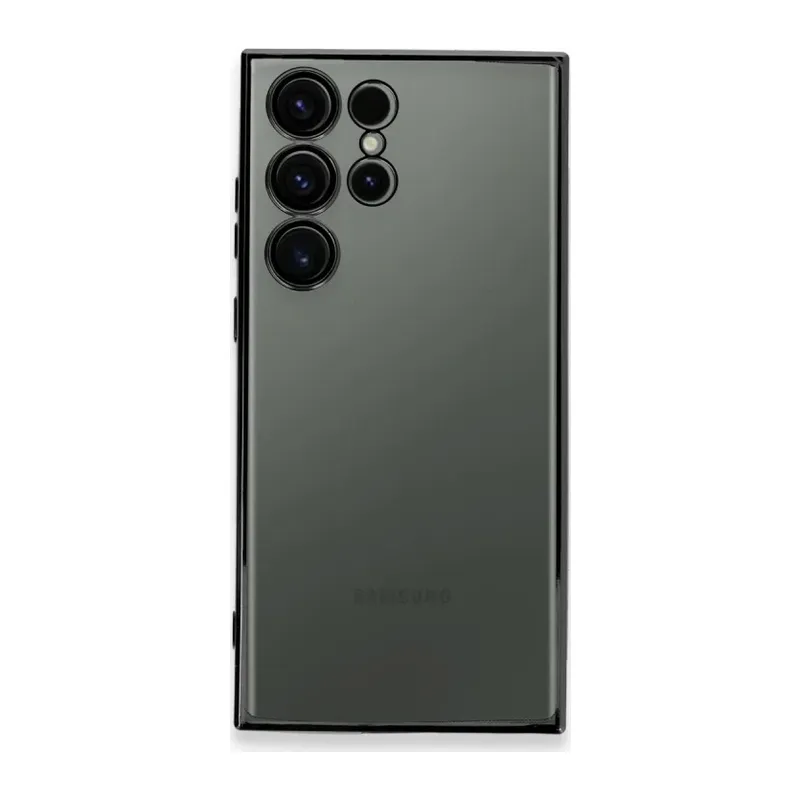 Samsung Galaxy S24 Ultra Kılıf Lensli Silikon - Yeşil
