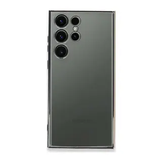 Samsung Galaxy S24 Ultra Kılıf Lensli Silikon - Gümüş