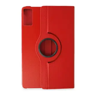 Redmi Pad SE Kılıf 360 Tablet Deri Kılıf - Kırmızı