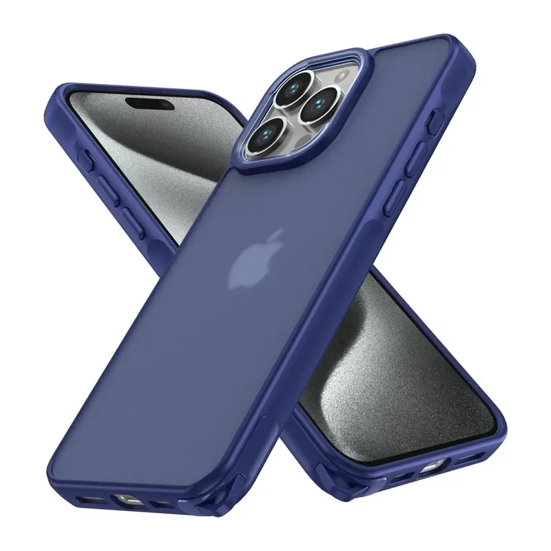 iPhone 15 Pro Kılıf Elegant Kapak - Lacivert