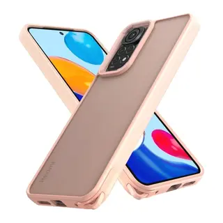 Redmi Note 11 Kılıf Elegant Kapak - Pudra