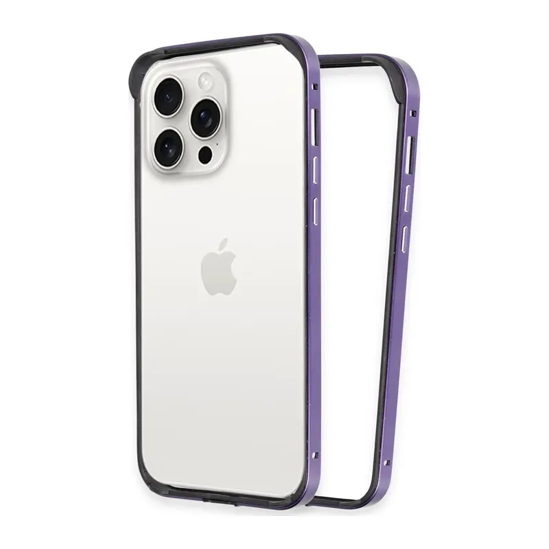 iPhone 14 Pro Land Bumper Koruma Kapak - Derin Mor