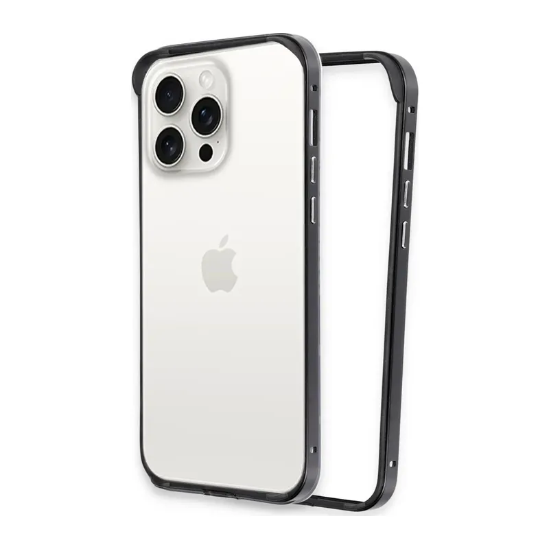 iPhone 15 Pro Land Bumper Koruma Kapak - Siyah