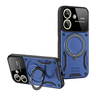 Redmi 13C Kılıf Joy Lens Standlı Kapak - Lacivert