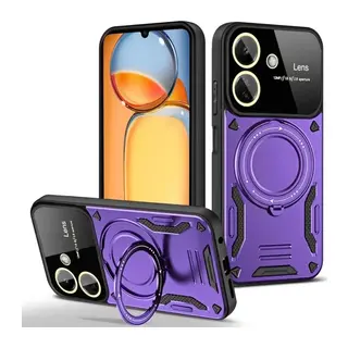 Redmi 13C Kılıf Joy Lens Standlı Kapak - Mor