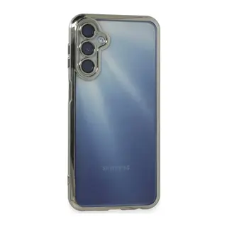 Samsung Galaxy A25 5G Kılıf Lensli Silikon - Gümüş