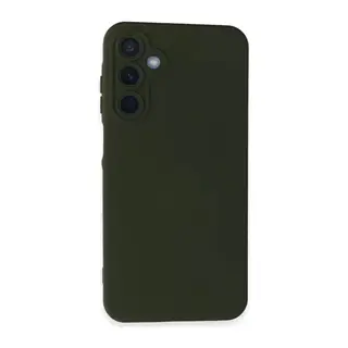 Samsung Galaxy A15 4G Kılıf Nano içi Kadife Silikon - Koyu Yeşil