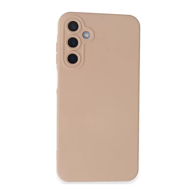 Samsung Galaxy A15 4G Kılıf Nano içi Kadife Silikon - Pudra