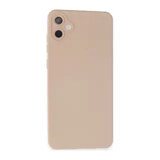 Samsung Galaxy A05 Kılıf Nano içi Kadife Silikon - Pudra