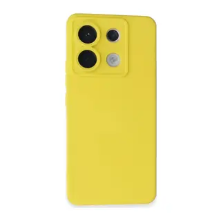 Redmi Note 13 Pro 5G Kılıf Nano içi Kadife Silikon - Sarı