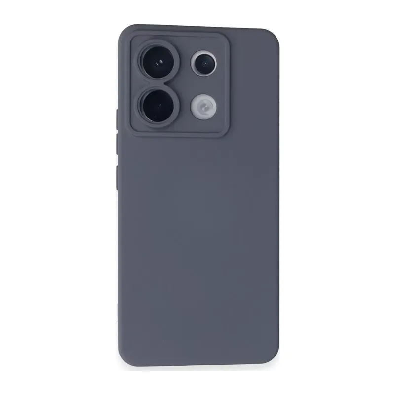 Redmi Note 13 Pro 5G Kılıf Nano içi Kadife Silikon - Gri