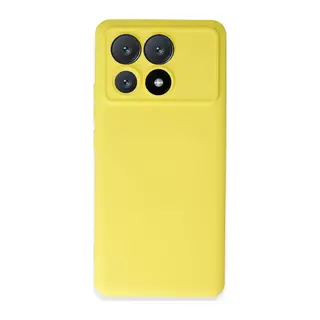 Poco X6 Pro Kılıf Nano içi Kadife Silikon - Sarı