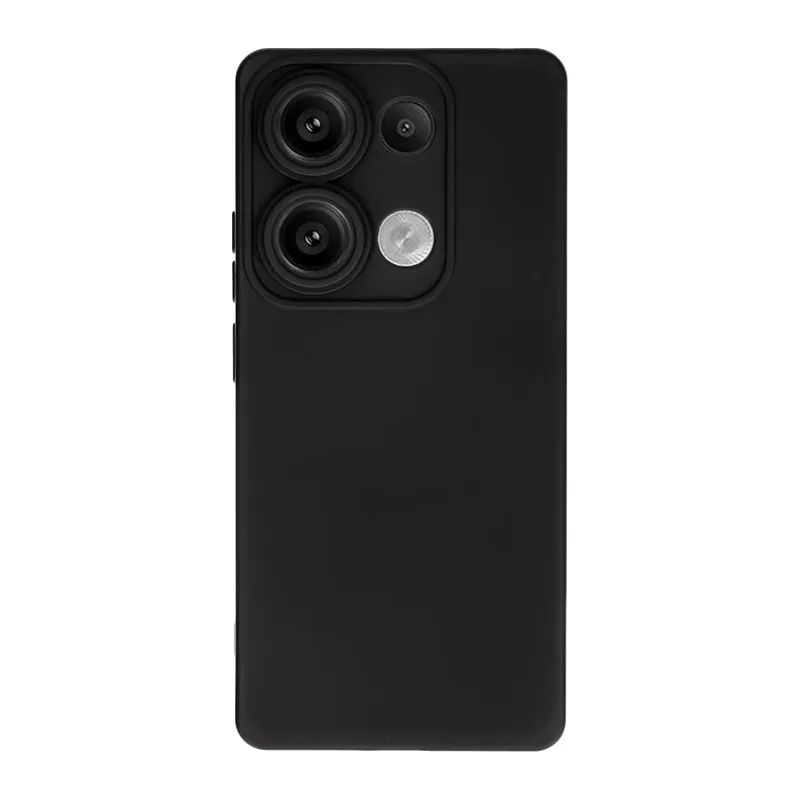 Redmi Note 13 Pro 4G Kılıf Nano içi Kadife Silikon - Siyah