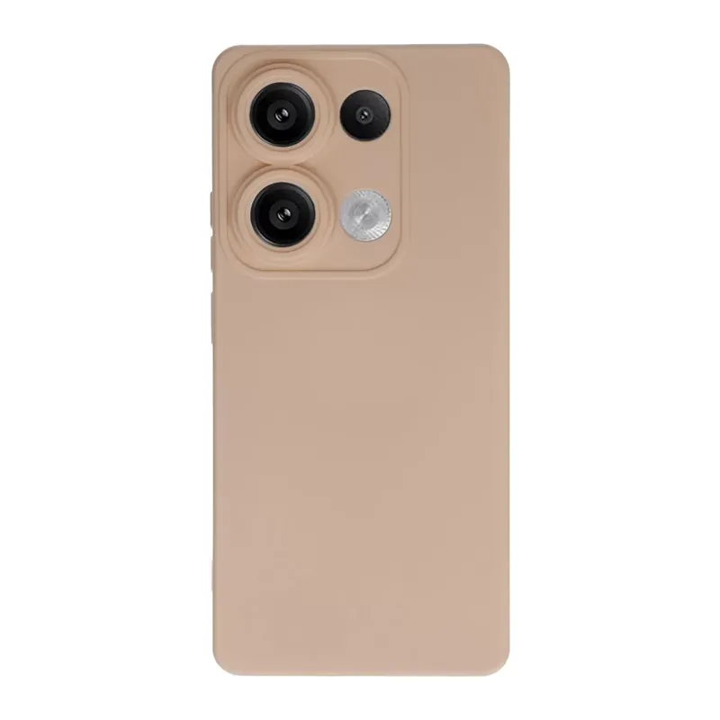 Redmi Note 13 Pro 4G Kılıf Nano içi Kadife Silikon - Pudra