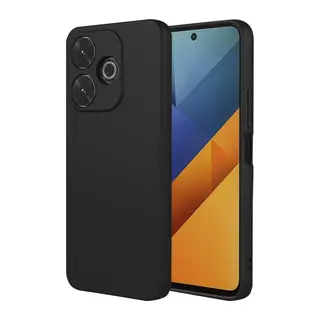 Redmi 13 4G Kılıf Nano içi Kadife Silikon - Siyah