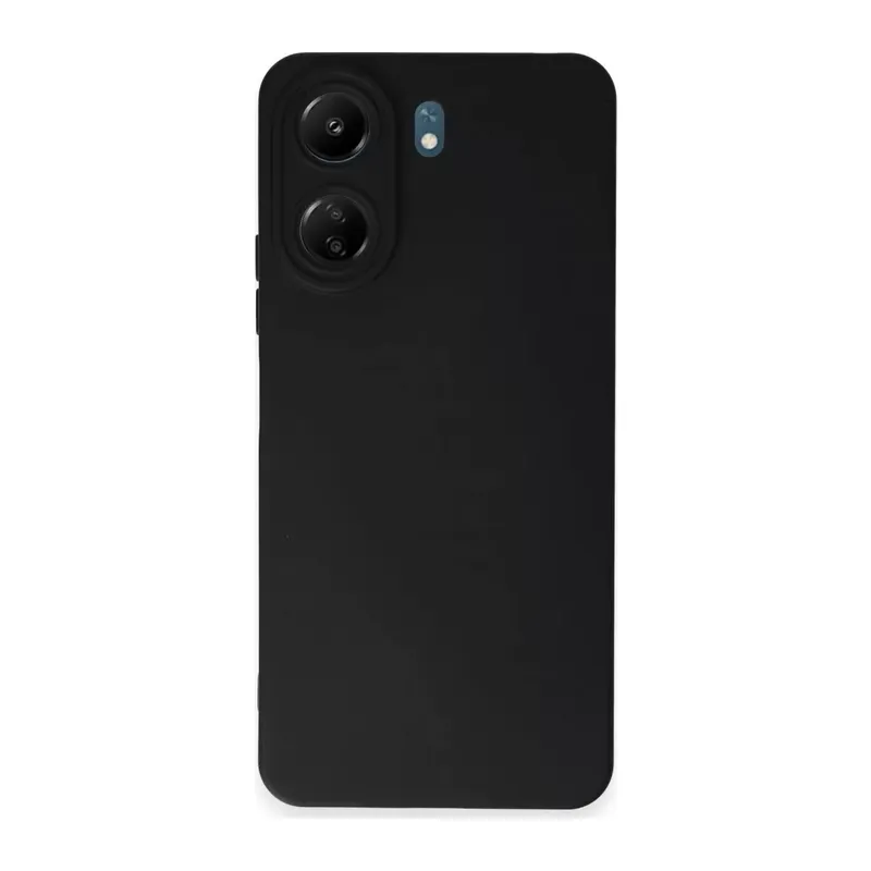 Redmi 13C Kılıf Nano içi Kadife Silikon - Siyah