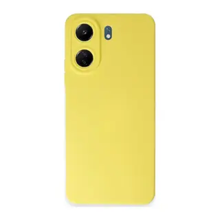 Redmi 13C Kılıf Nano içi Kadife Silikon - Sarı