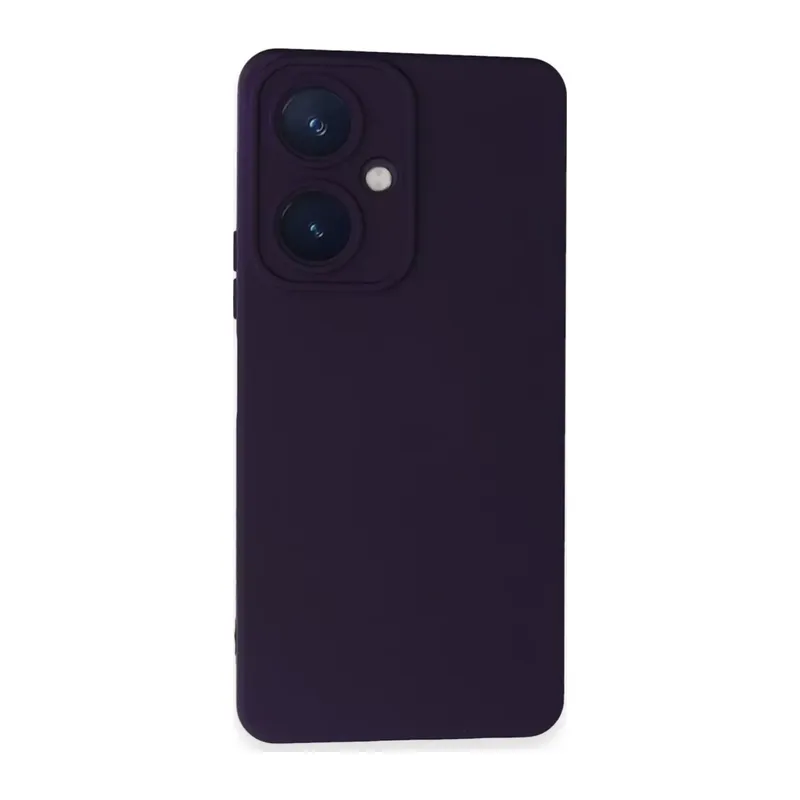 Vivo Y27 Kılıf Nano içi Kadife Silikon - Mor