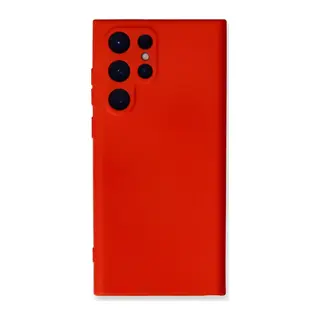 Samsung Galaxy S24 Ultra Kılıf Nano içi Kadife Silikon - Kırmızı