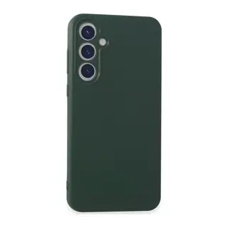 Samsung Galaxy A55 5G Kılıf First Silikon - Koyu Yeşil