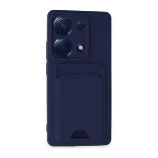 Redmi Note 13 Pro 4G Kılıf Kelvin Kartvizitli Silikon - Lacivert