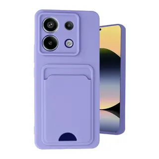 Redmi Note 13 Pro 5G Kılıf Kelvin Kartvizitli Silikon - Lila