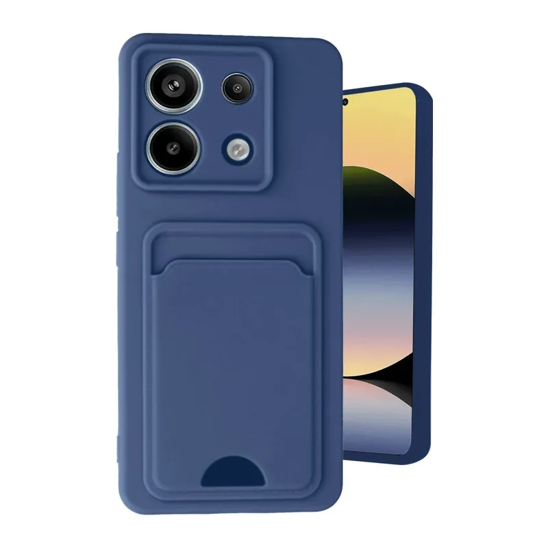 Redmi Note 13 Pro 5G Kılıf Kelvin Kartvizitli Silikon - Lacivert