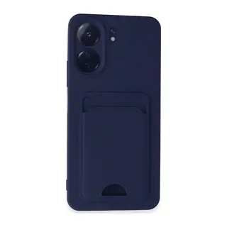 Redmi 13C Kılıf Kelvin Kartvizitli Silikon - Lacivert