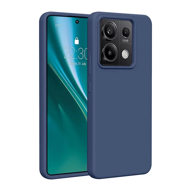 Redmi Note 13 Pro 4G Kılıf First Silikon - Lacivert