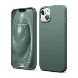 iPhone 14 Kılıf First Silikon - Koyu Yeşil